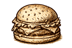 Bambini, hamburger e focacce